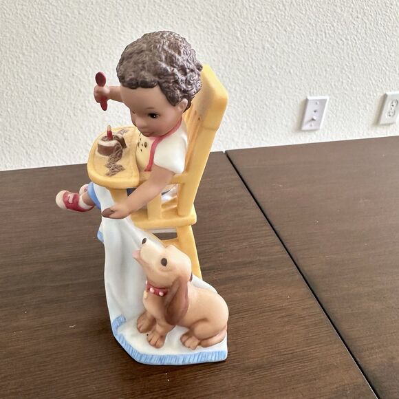 2002 Little Pride & Joys African American Boy Dog “Baby’s First” Figure Willitts - Picture 4 of 8